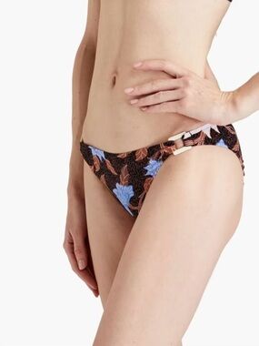 NWT Seafolly ‘Boheme Printed Hipster Bikini Brief’ in Black & Brown Size 4